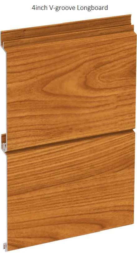 4" Longboard V-groove profile